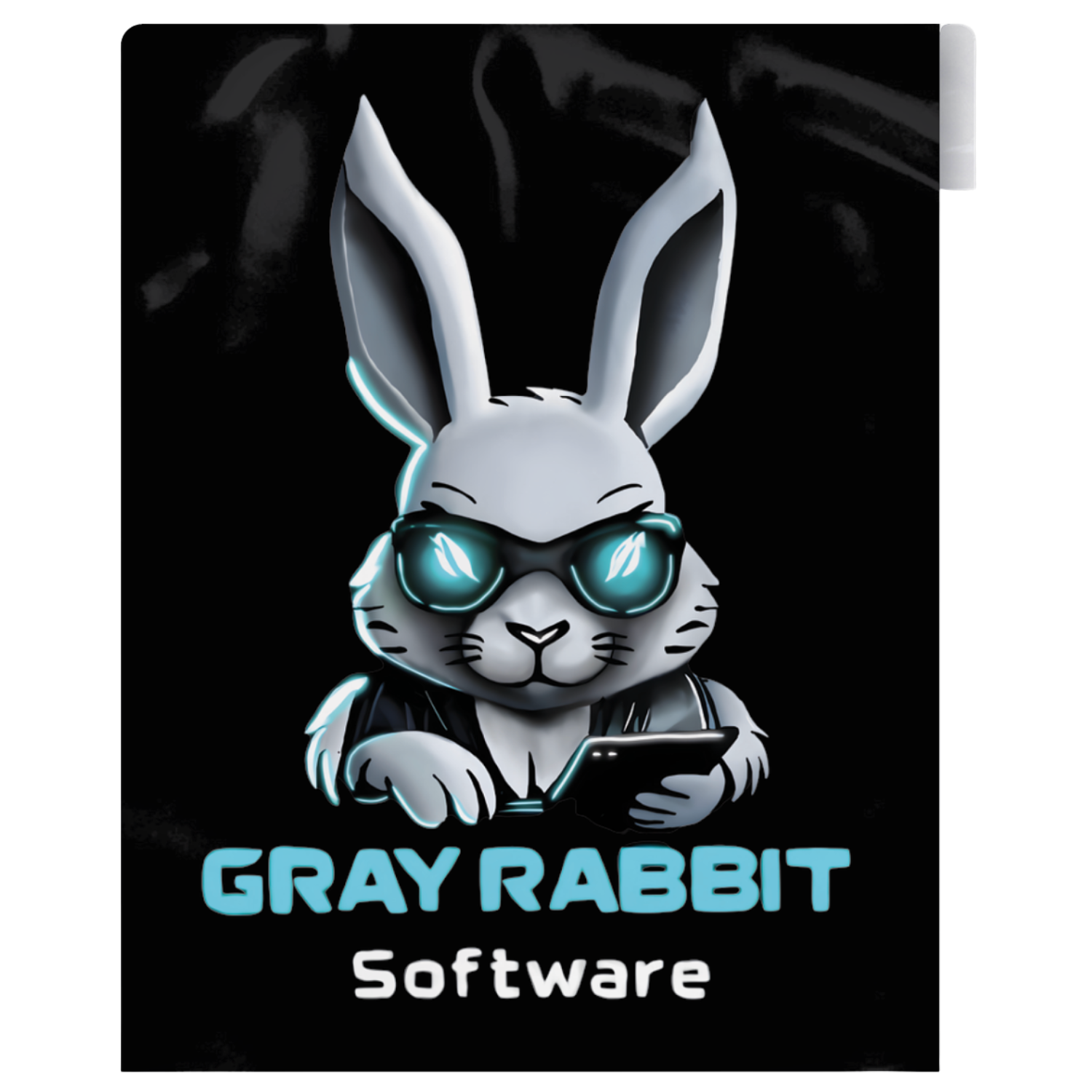 Gray Rabbit Software T-Shirt (Gray) - Image 4