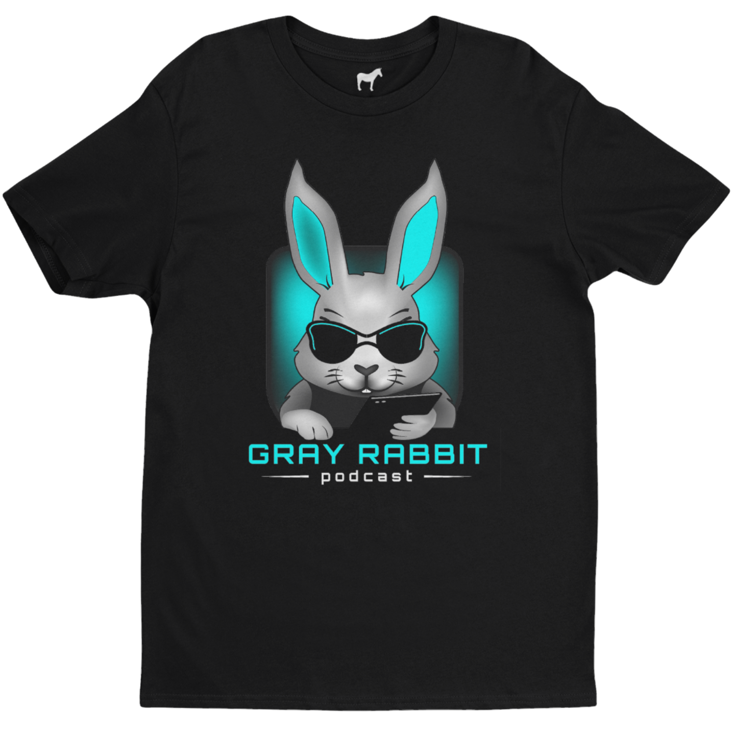Gray Rabbit Podcast T-Shirt (Black)