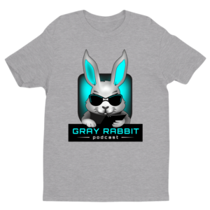 Gray Rabbit Podcast T-Shirt (Gray)