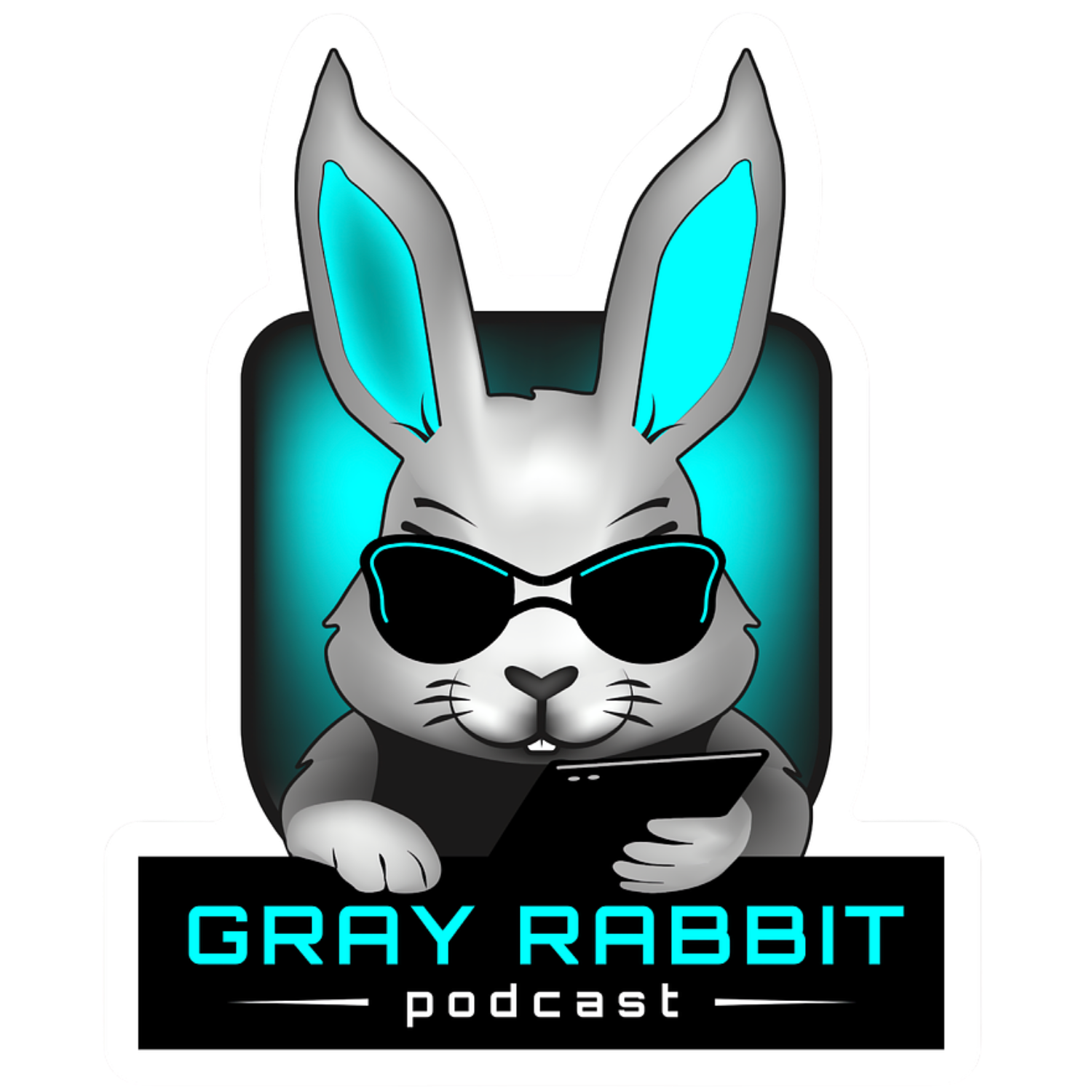 Gray Rabbit Podcast Sticker