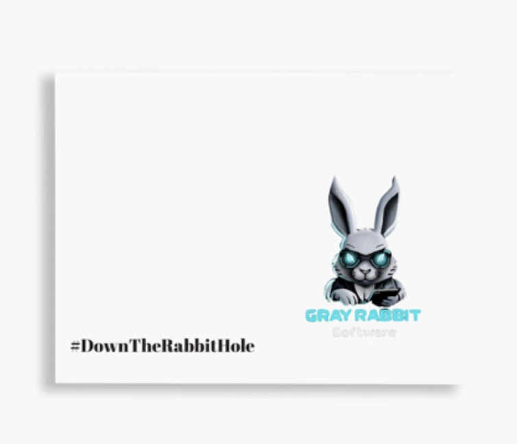 Gray Rabbit Software Sticker - Image 2
